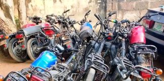 Police Burst Criminal Hideout In Makurdi, Recover Stolen Motorcycles, Firearm; Arrest Suspected Child Traffickers And Rescue Six Victims