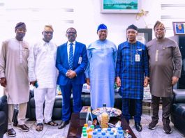 Secretary to the Government of the Federation , Sen. George Akume, fnim , CON, receives in audience the Chief Executive Officer of Solewant Group, Mr. Solomon Ewanehi, on Wednesday, 19th November, 2025 in Abuja.