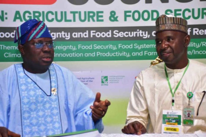 Technical Session of National Council on Agriculture and Food Security L-R, the Permanent Secretary, FMAFS, Dr Marcus Olaniyi Ogunbiyi and Director, Planning and Policy Coordination, Mr Ibrahim Tanimu during the opening ceremony of the Technical Session of National Council on Agriculture and Food Security in Kaduna, Kaduna State.
