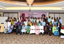 47th National Council on Establishments (NCE) Officials’ Meeting Opens in Kano Head of Service, Kano State, Alhaji Abdullahi Musa(m),Head of Service, Zamfara State, Alhaji Yakubu Sani Haidara, mni(6th L), PS Budget&Economic Planning Dr. Deborah Odoh(5th L), PS Designate OHCSF, Dr. Mohammed Musa Ishiyaku(4th R), Director Overseeing office of Permanent Secretary, SPSO, Dr. Mimi Abu(5th R), PS Establishment Kano State, Mr Salisu Mustapha(3rd R) and other officials at the opening ceremony of the Technical Session of the 47th National Council on Establishment.