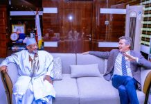Private Sector Participation The Engine For Agricultural Growth – Kyari L- R, the Minister of Agriculture and Food Security, Sen Abubakar Kyari and FAO Chief for the Investment Centre in West and Central Africa, Alessandro Marini during the courtesy visit in Abuja.