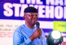 FG Showcases Major Achievements in Water, Sanitation, Irrigation and Hydropower Projects The Honourable Minister of Water Resources and Sanitation, Engr. Prof. Joseph Terlumun Utsev, FNSE, presenting the Ministry’s achievements and updates on ongoing projects and programmes during the Ministry’s Citizens and Stakeholders’ Engagement held in Abuja today.