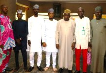 FMACTCE Holds Practical Session on ECM Implementation for Directors and Heads of Departments Hand--on Training on ECM, ( Enterprise Content management) for Director and PMT, Project Management Team, L to R, asst director, Gani Sale, Ahmed Goni Data protection Officer, Auwal Muhammad, Head of Training, Sadiq Muhammad Chairman of Beesoft LTD, DD, ICT from Federal Ministry of Art Culture Tourism and Creative Economy, Mohammad Koro, Director Press FMACTCE, Chindaya Ahmadu Chindaya and the DD, Audit, of FMACTCE, Abdulhameed Kolo.