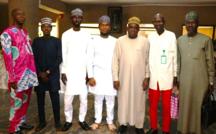 FMACTCE Holds Practical Session on ECM Hand--on Training on ECM, ( Enterprise Content management) for Director and PMT, Project Management Team, L to R, asst director, Gani Sale, Ahmed Goni Data protection Officer, Auwal Muhammad, Head of Training, Sadiq Muhammad Chairman of Beesoft LTD, DD, ICT from Federal Ministry of Art Culture Tourism and Creative Economy, Mohammad Koro, Director Press FMACTCE, Chindaya Ahmadu Chindaya and the DD, Audit, of FMACTCE, Abdulhameed Kolo.