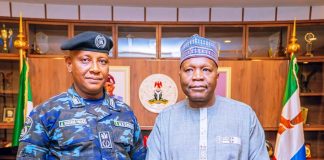 Gombe Governor Receives New Commissioner of Police, CP Umar Chuso