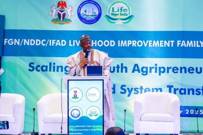 HMA - Sen Abubakar Kyari The Minister of Agriculture and Food Security, Sen Abubakar Kyari during the High-Level Event in Abuja