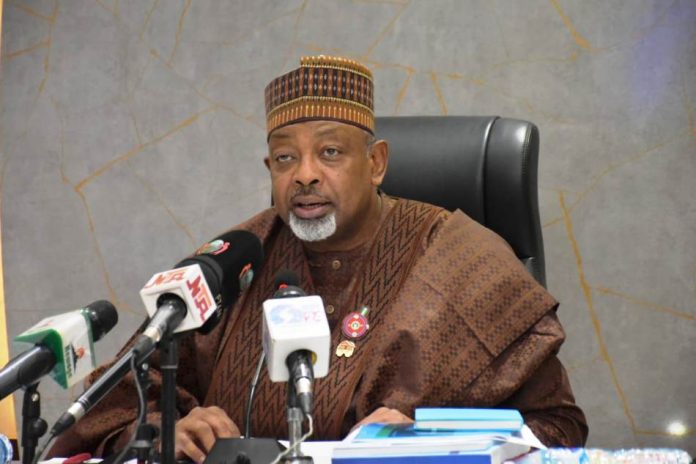 Minister of Agriculture, Sen Abubakar Kyari The Minister of Agriculture and Food Security, Sen Abubakar Kyari, during the NPSC meeting in Abuja.