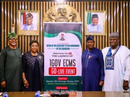 Official launch of '1GOV ECMS, Go-Live Event' in the Office of the Secretary to the Government of the Federation by the Head of the Civil Service of the Federation, Mrs Didi Esther Walson-Jack, OON, on Tuesday, 23rd December, 2025 in Abuja.