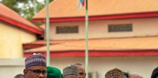 L-R, Bello Muhammad Goronyo, Esq,Honourable Minister of State for Works and Nasir Idris Executive Governor of Kebbi State. At the point of receiving 10 Hilux Vehicles.4th December, 2025.