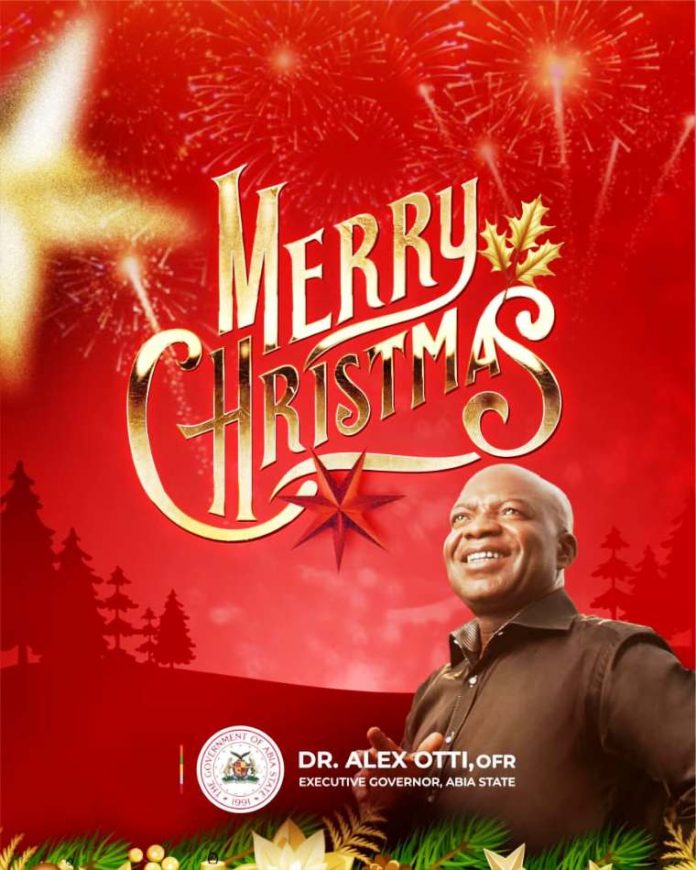 THE LIGHT OF CHRISTMAS… Otti Assures Abians of Security, Infrastructure, Gains