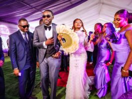 Vice President, H.E. Kashim Shettima, GCON; Benue State Governor, Hyacinth Alia; Ministers and other top government functionaries attend the wedding ceremony of Samuel Aondoakura Akume, son of the Secretary to the Government of the Federation, Sen. George Akume, and Deborah Ershima, daughter of Engr. Msula Atoga, held in Makurdi, Benue State, on Sunday, 28 December 2025.