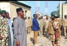 "We are behind you" Zulum Addresses Armed Forces in Damboa