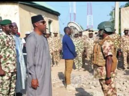 "We are behind you" Zulum Addresses Armed Forces in Damboa
