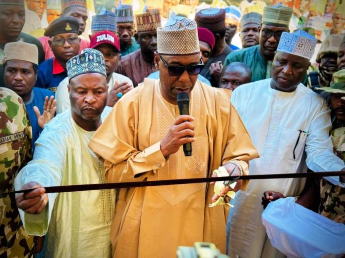 Zulum Commissions Renovated Military FacilitiesSacrifice Zulum Commissions Renovated Military Facilities in Monguno, Hails Troops' Sacrifice