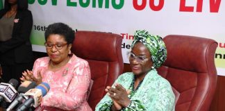 R–L: The Honourable Minister, Federal Ministry of Youth Development, Comrade Ayodele Olawande, ably represented by the Permanent Secretary, Dr. Maryam Keshinro, and the Head of the Civil Service of the Federation, Mrs. Didi Esther Walson-Jack, during the official launch of the Enterprise Content Management System (ECMS) at the Federal Ministry of Youth Development, Abuja.