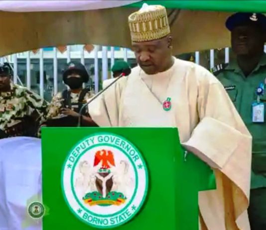 Borno Acting Governor Pledges N50 Million to Nigeria Legion, Assures Commitment to Security, Bereaved Families