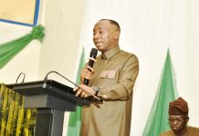 Director-General, Bureau of Public Procurement (BPP), Dr. Adebowale A. Adedokun, FCIPS, FCILT, ACFE delivering his keynote address during the BPP 2025 Batch B Mandatory Continuous Public Procurement Capacity Development Training Programme (MCPPCDTP) for Public Procurement Officers in Federal Ministries, Departments, Agencies, Commissions & Parastatals held at the Petroleum Technology Development Fund (PTDF) Skills Acquisition Centre, Portharcourt-Owerri Road, Igwuruta, Airport Road, Rivers State