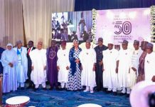 Secretary to the Government of the Federation, Sen. George Akume, fnim, CON, attends the 50th birthday celebration and Governance Colloquium organised in honour of the Special Adviser to the President on Policy and Coordination at Transcorp Hilton, Abuja on Tuesday, 13th January, 2026.