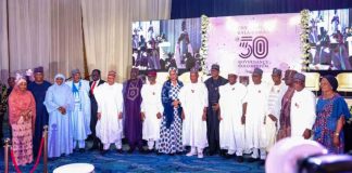 Secretary to the Government of the Federation, Sen. George Akume, fnim, CON, attends the 50th birthday celebration and Governance Colloquium organised in honour of the Special Adviser to the President on Policy and Coordination at Transcorp Hilton, Abuja on Tuesday, 13th January, 2026.