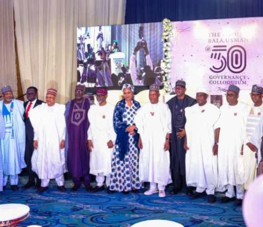 Secretary to the Government of the Federation, Sen. George Akume, fnim, CON, attends the 50th birthday celebration and Governance Colloquium organised in honour of the Special Adviser to the President on Policy and Coordination at Transcorp Hilton, Abuja on Tuesday, 13th January, 2026.