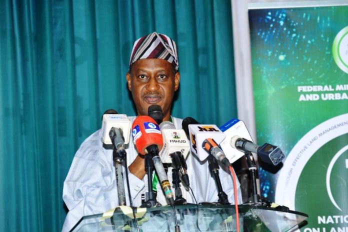 Honourable Minister of Housing and Urban Development, Arc. Ahmed Musa Dangiwa