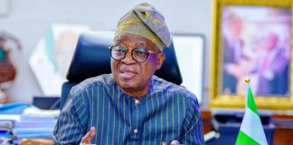 Minister of Marine and Blue Economy, Dr Adegboyega Oyetola, CON.