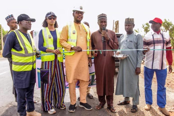 The Secretary, NUJ Sokoto State Council, Muhammad Nasir Bello Commissions the Emergency Repairs of Sokoto-Tambuwal-Jega Road (Route A1) in Sokoto State