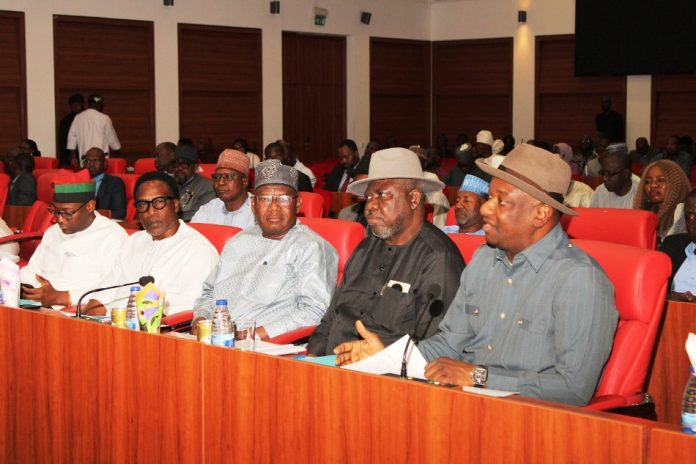 Aviation Minister Presents 2026 Budget Proposal R-L: Hon. Minister of Aviation and Aerospace Development; Festus Keyamo SAN; Permanent Secretary Federal Ministry of Aviation and Aerospace Development, Yakubu Adam Kofarmata, Ph.D; Rector and Chief Executive of the Nigerian College of Aviation Technology (NCAT) Dr. Danjuma Adamu Ismaila; Director-General and Chief Executive Officer (CEO) of the Nigerian Meteorological Agency (NiMet), Prof. Charles Anosike and Director-General/CEO of the Nigerian Safety Investigation Bureau (NSIB) Captain Alex Badeh Jr during the Budget Defense session.
