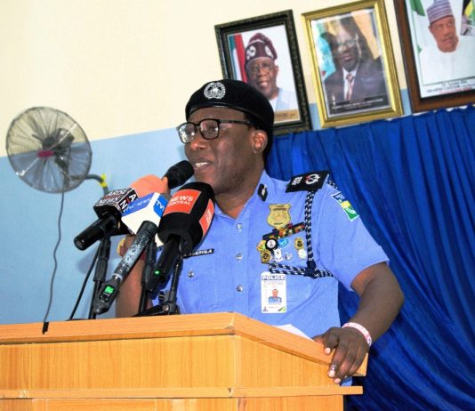 Commissioner of Police Delta State Police Command CP. Aina Adesola