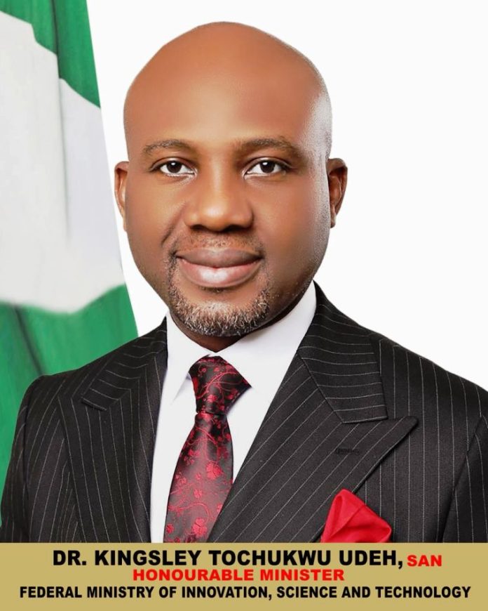 Hon. Minister of Innovation, Science and Technology, Dr. Kingsley TochukwuUdeh