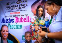 Mrs Soludo Flags Off Measles-Rubbela Vaccination Programme In Anambra