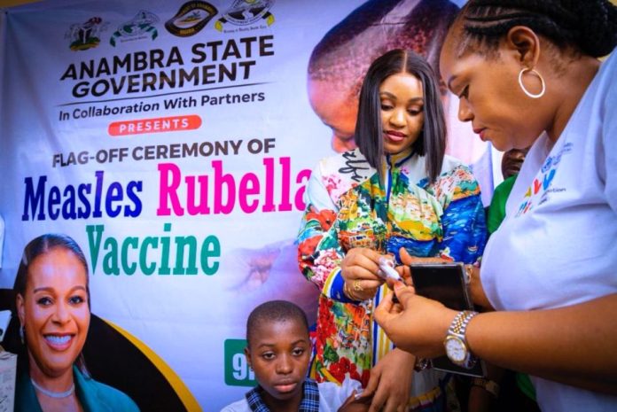 Mrs Soludo Flags Off Measles-Rubbela Vaccination Programme In Anambra