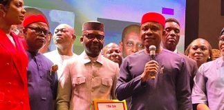 FMIST Minister Kingsley Udeh Attends Sun Awards 2025, Hails Governor Peter Mbah’s Transformational Leadership in Enugu