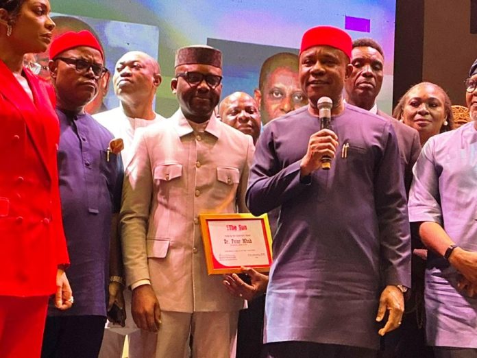 FMIST Minister Kingsley Udeh Attends Sun Awards 2025, Hails Governor Peter Mbah’s Transformational Leadership in Enugu