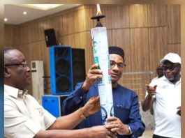 Governor Alex Otti Receives Torch Of Unity For NDDC, Reaffirms Commitment To Sports Excellence