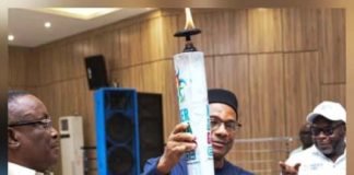 Governor Alex Otti Receives Torch Of Unity For NDDC, Reaffirms Commitment To Sports Excellence