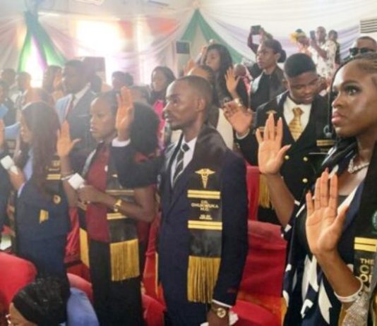 AE-FUNAI College Of Medicine Inducts 42 Pioneer Doctors