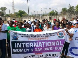 Emberga Assures Benue Women of Gender-Friendly Laws at 2026 International Women’s Day Rally