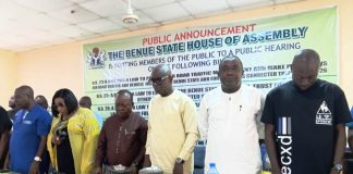 Benue Assembly Holds Public Hearing on Four Critical Bills to Strengthen Security, Power, Agriculture, and Road Traffic Management