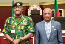 Federal Government Reaffirms Commitment To Benue Security As Army Chief Visits Makurdi