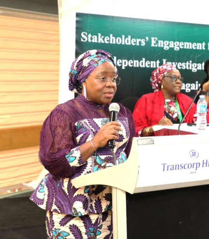 Dr. Magdalene Ajani Permanent Secretary of the Ministry and Chairperson of the Special Investigative Panel, Dr. Magdalene Ajani