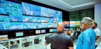 The Honourable Minister Of State, Ministry Of Regional Development, H.E. Uba Maigari Ahmadu, the Chairman Of EIB Group, Dr. Bright Echefu in a tour of a multi-billion naira security facilities located at Idu industrial area of Abuja.