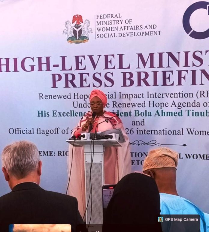 FG Flags Off 2026 International Women’s Day Activities, Unveils Renewed Hope Social Impact Interventions For Women, Families