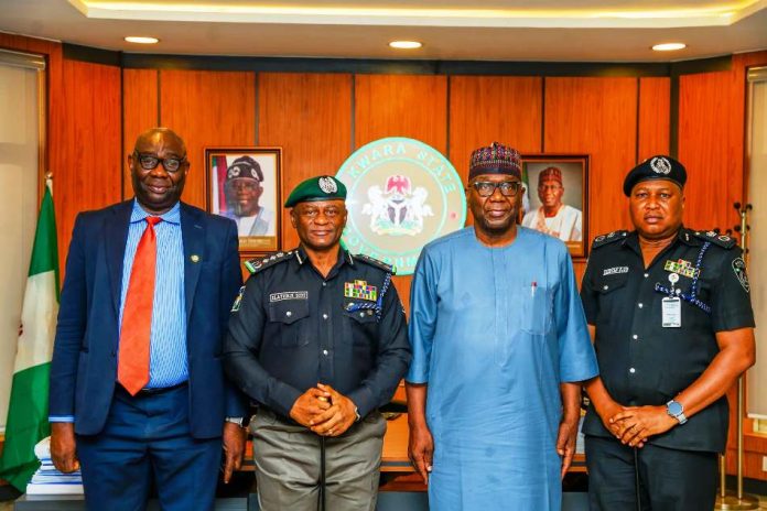 Gov AbdulRazaq receives new IGP Disu on working visit to Kwara, as super cop restates commitment to improved security
