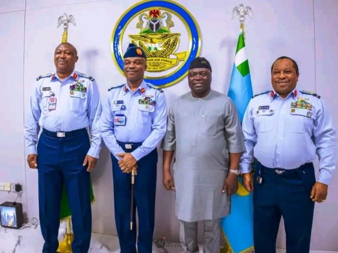 Gov. Kefas Engages Air Force Leadership, Seeks Enhanced Surveillance and Rapid Response Support
