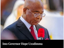 Governor of Imo State, Senator Hope Uzodimma