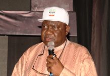 Permanent Secretary , Federal Ministry of Aviation and Aerospace Development, Dr. Yakubu Adam Kofarmata during his Opening remarks at the event.