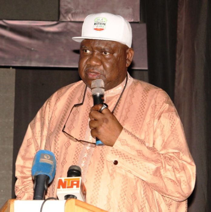 Permanent Secretary , Federal Ministry of Aviation and Aerospace Development, Dr. Yakubu Adam Kofarmata during his Opening remarks at the event.