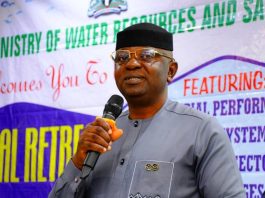 Honourable Minister of Water Resources and Sanitation, Engr. Prof. Joseph Terlumun Utsev, FNSE,
