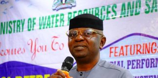 Honourable Minister of Water Resources and Sanitation, Engr. Prof. Joseph Terlumun Utsev, FNSE,